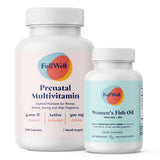 Botella FullWell Prenatal Essentials para apoyar la salud materna