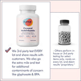 FullWell Prenatal Multivitamin: tarro con dosificador práctico para dosis diarias.