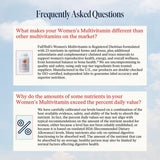 FullWell Multivitamínico Femenino: envase claro con información de fabricación y pureza.