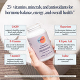 FullWell Multivitamínico Femenino: nutrientes clave para equilibrio hormonal y bienestar.