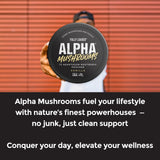 Fully Loaded Alpha Mushroom Pouches abiertas, mezcla para enfoque sostenido