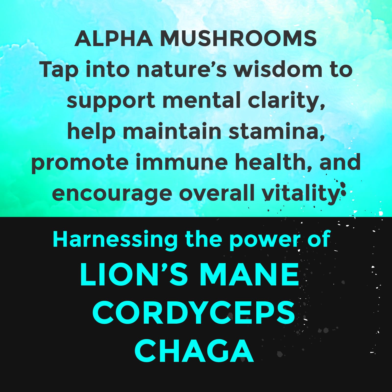 Fully Loaded Alpha Mushroom Pouches en escritorio, apoyo a la concentración