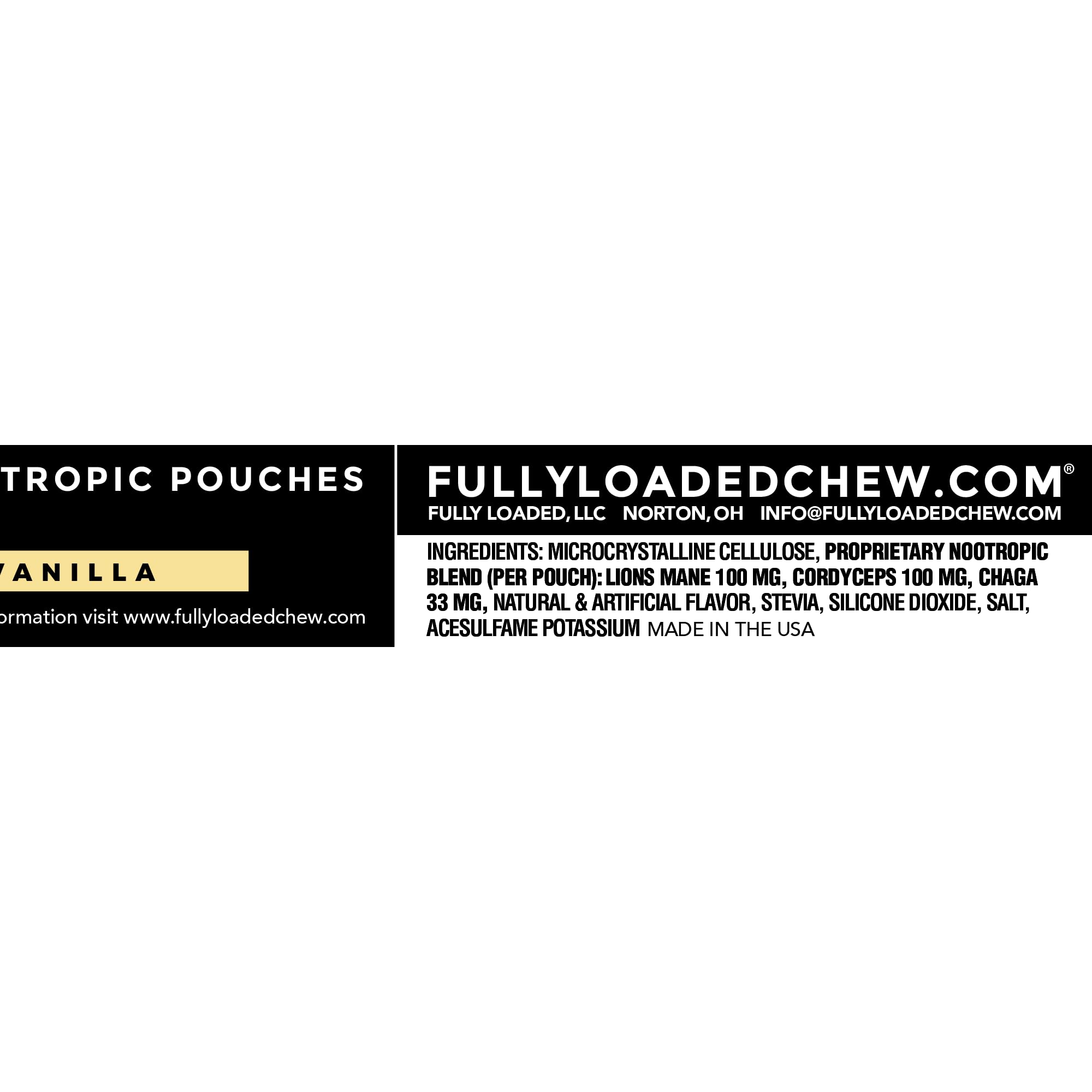 Fully Loaded Alpha Mushroom Pouches en lata, empaque de cinco envases