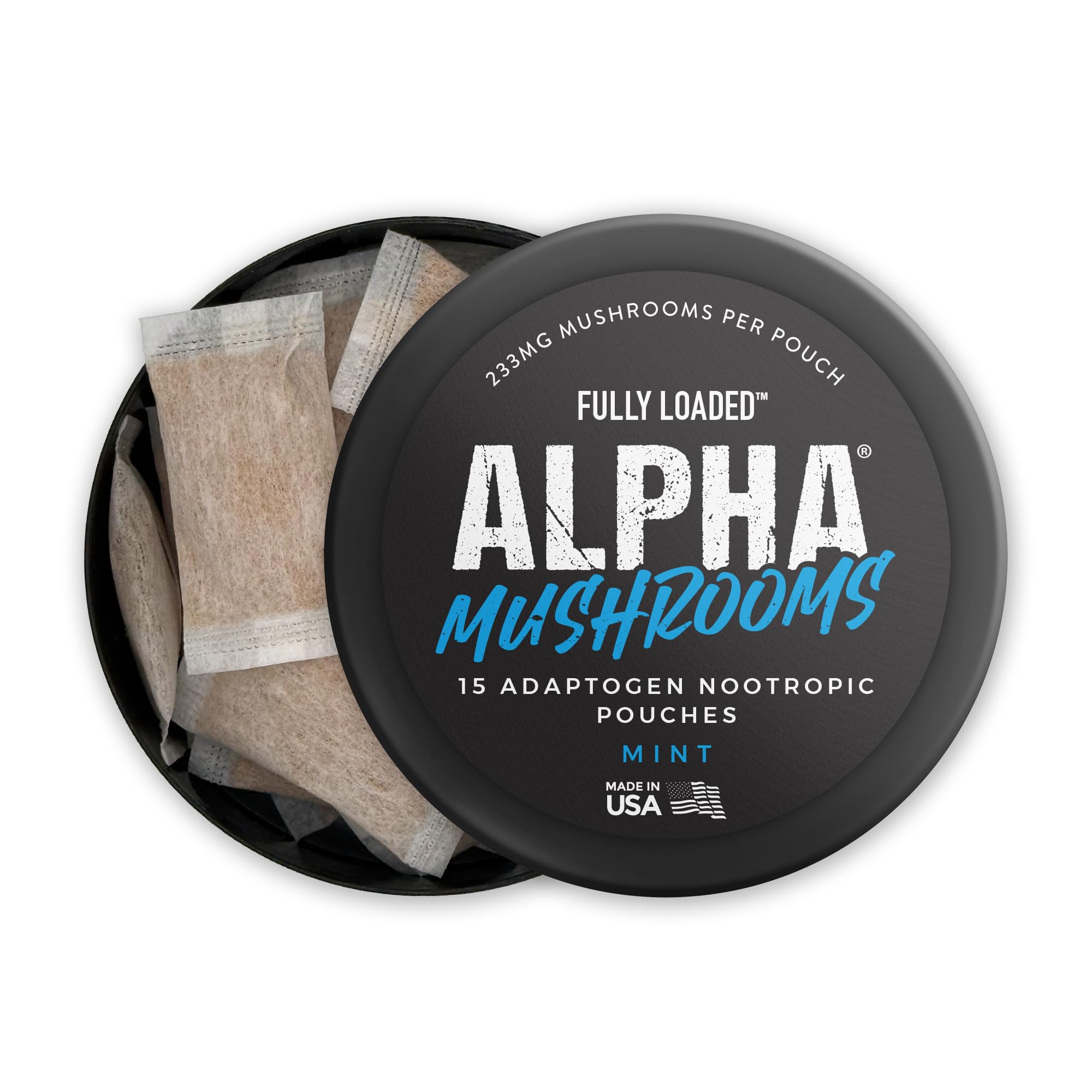 Beneficios cognitivos potenciales de Fully Loaded Bullseye Alpha Mushrooms.