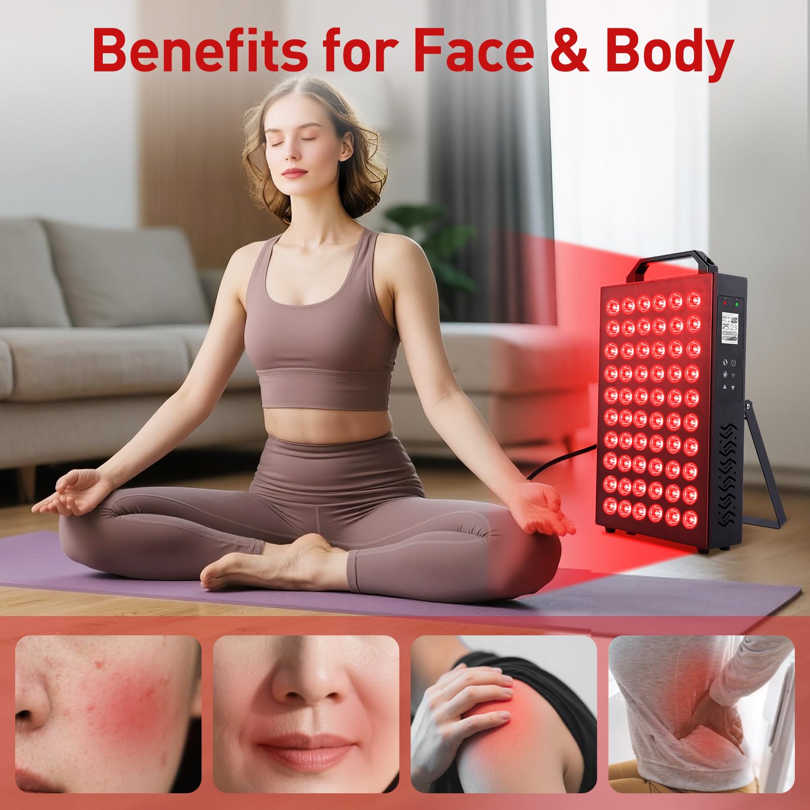 Fumitt terapia de luz roja para el cuerpo, alivio suave y cómodo.