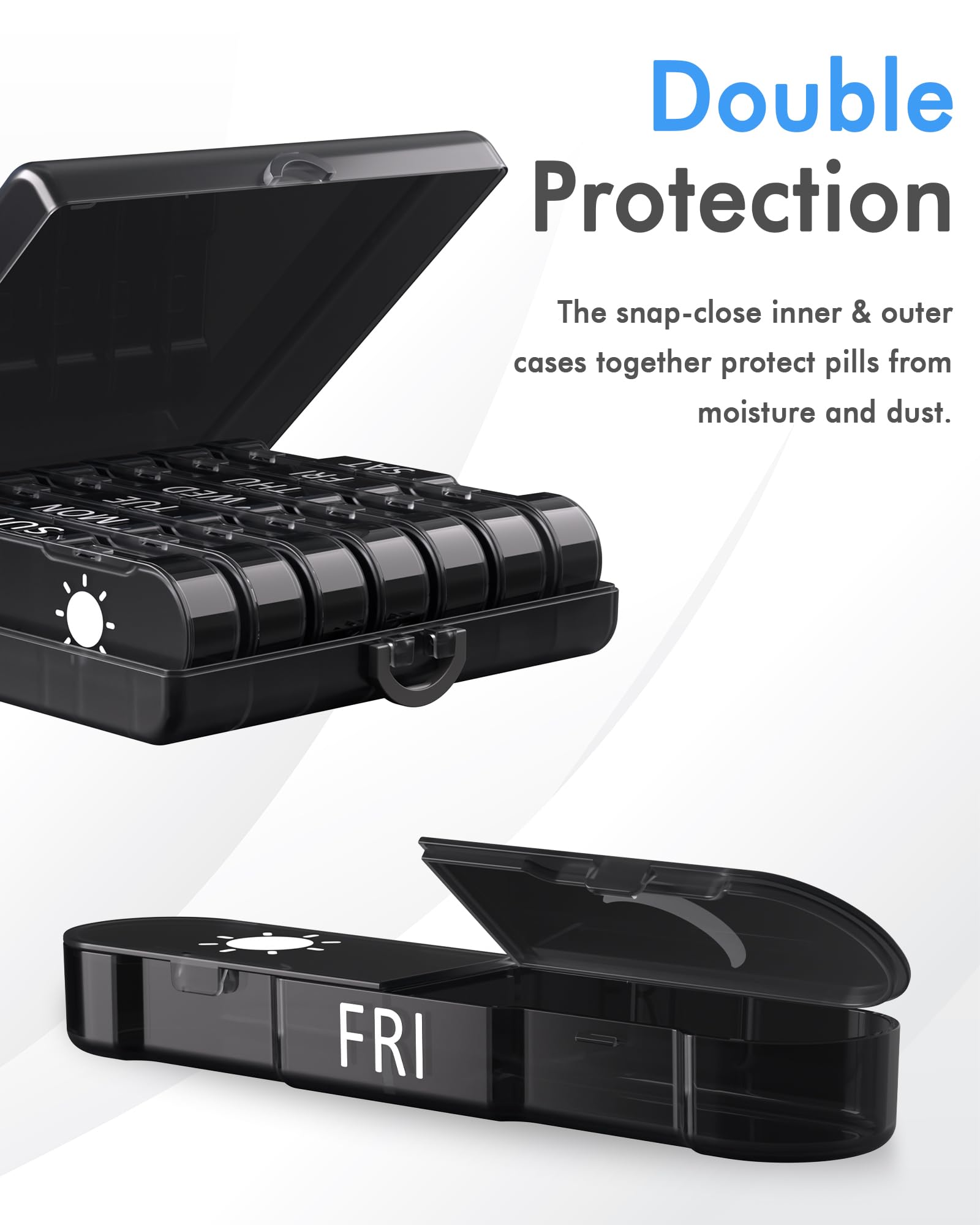 Funck Protección de pastillas contra polvo y humedad para uso diario.