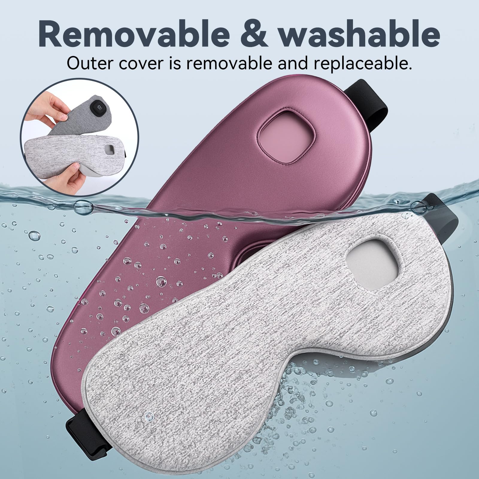 FUPYG máscara ocular ergonómica que se adapta a la cara para mayor comodidad.