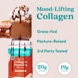 Further Food chocolate collagen en mezcla con cacao, ideal para café.