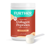 Further Food chocolate collagen en pote: fuente de colágeno para piel y cabello.