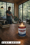 Vela Patriot Fury Bros diseño clásico americano en lata