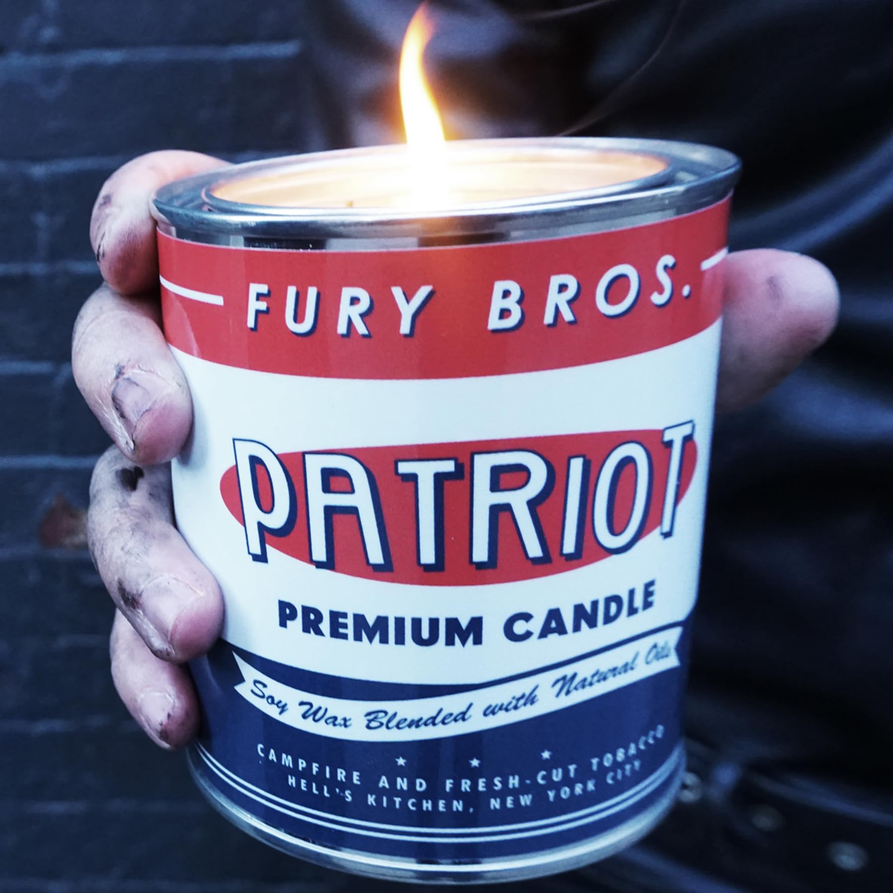 Vela Patriot Fury Bros olor tabaco fresco para espacio masculino