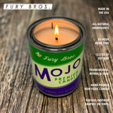 Vela Fury Bros para hombre, enfoque en lata vintage y diseño distintivo.