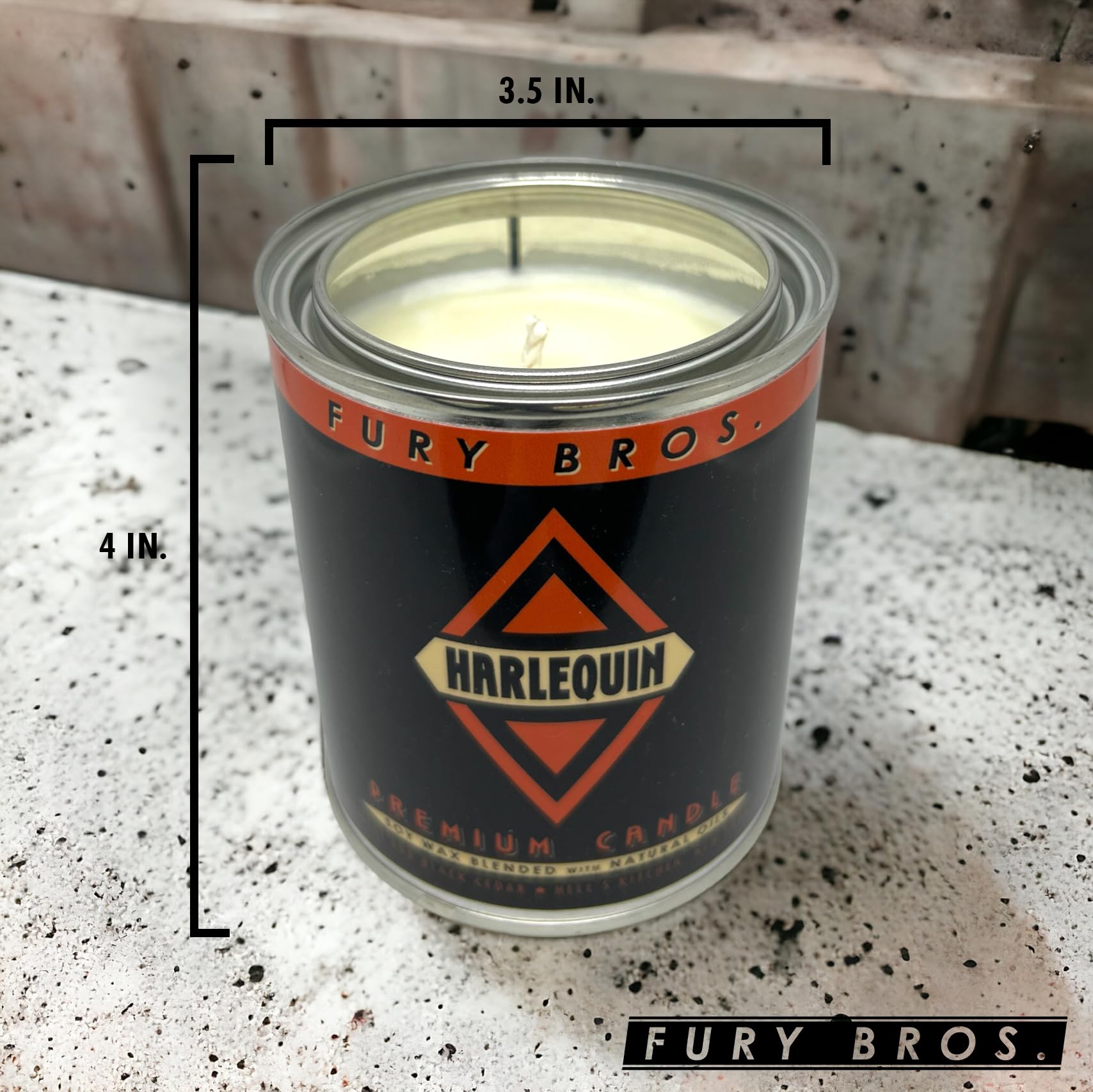Vela masculina Fury Bros, diseño robusto para la cueva del hombre.
