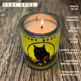 Vela Fury Bros Nite Owl lavanda para relajación y frescura.
