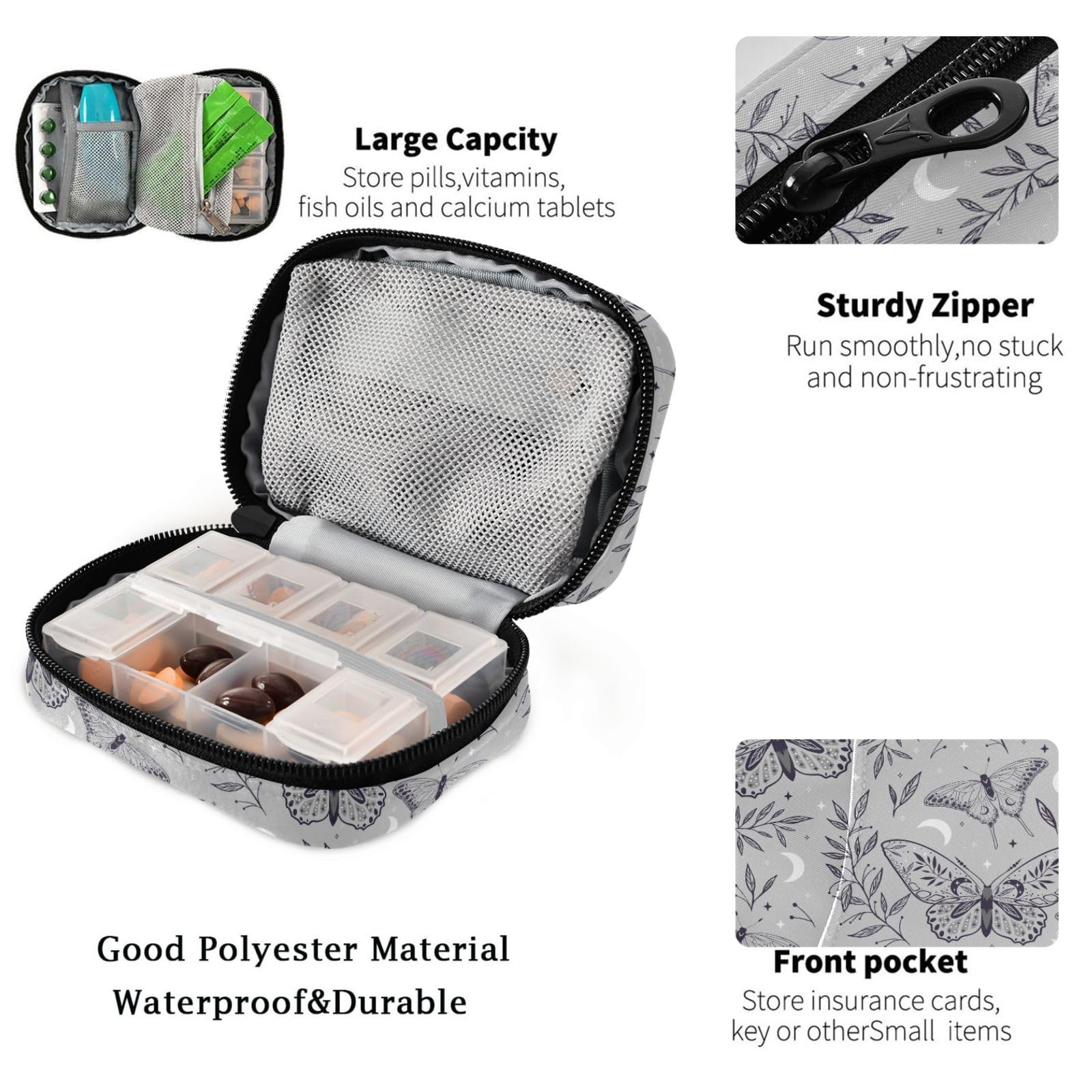 Fustylead Boho Magic Gray, dimensiones compactas para caber en bolso o maleta.