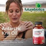 Astaxantina del krill en cápsulas, antioxidantes naturales para uso cotidiano.