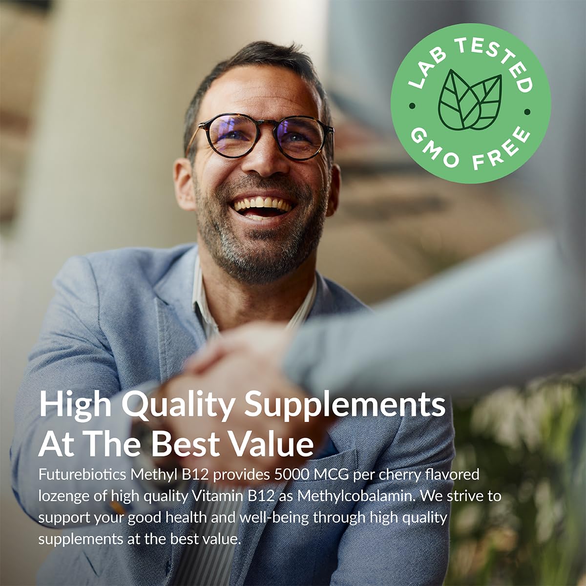 Futurebiotics Methyl B12 libre de OGM para dietas conscientes.