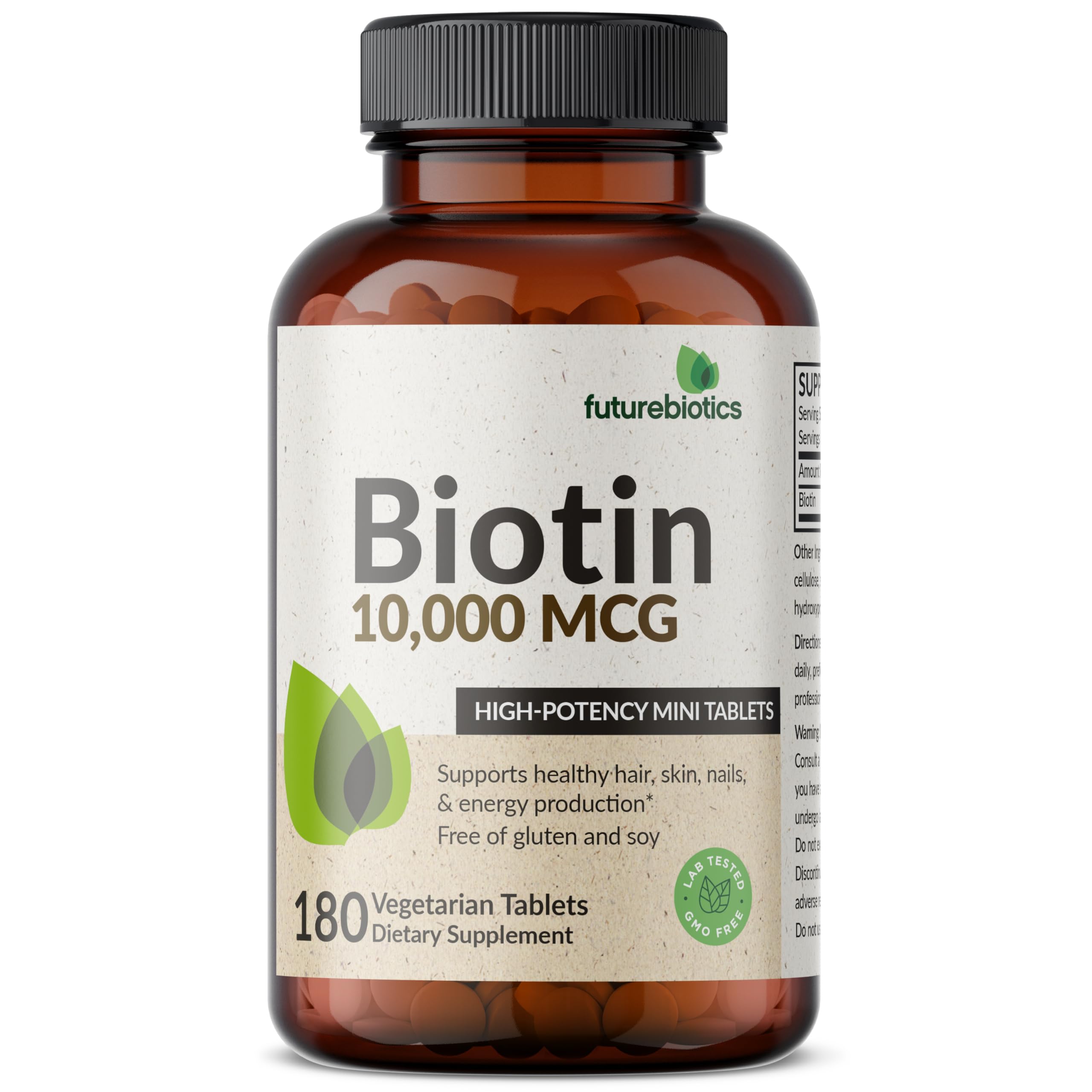 Biotina Futurebiotics fórmula vegana, adecuada para vegetarianos