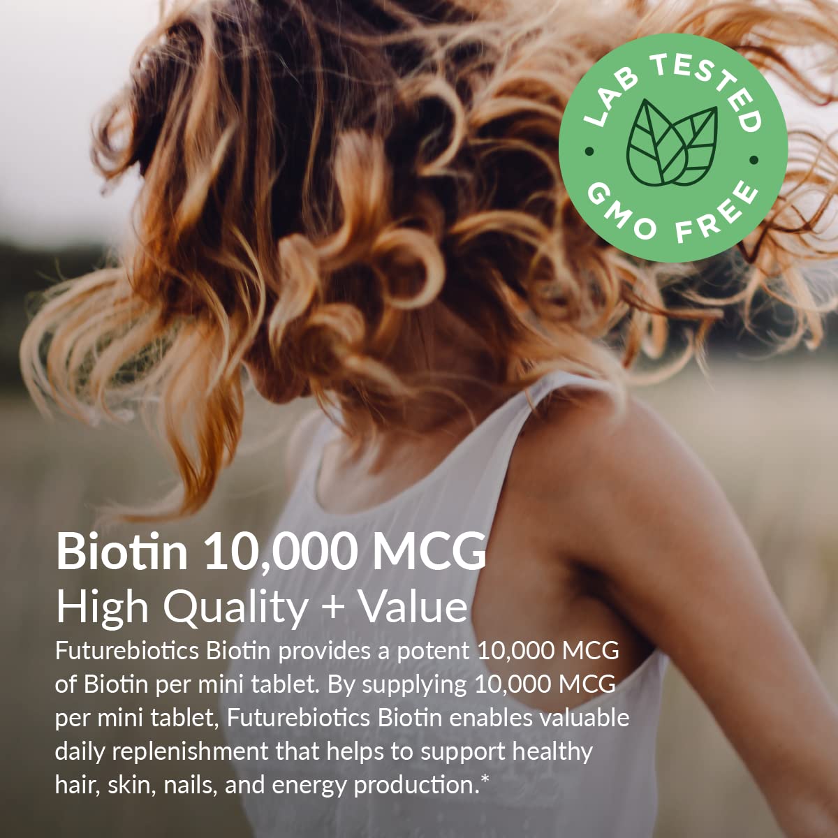 Futurebiotics Biotina libre de OGM, apta para dietas diversas