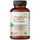Cápsulas vegetarianas Futurebiotics K2 MK-7 listas para uso diario