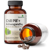 Futurebiotics Chill Pill, ingredientes clave como Ashwaganda y Rhodiola Rosea