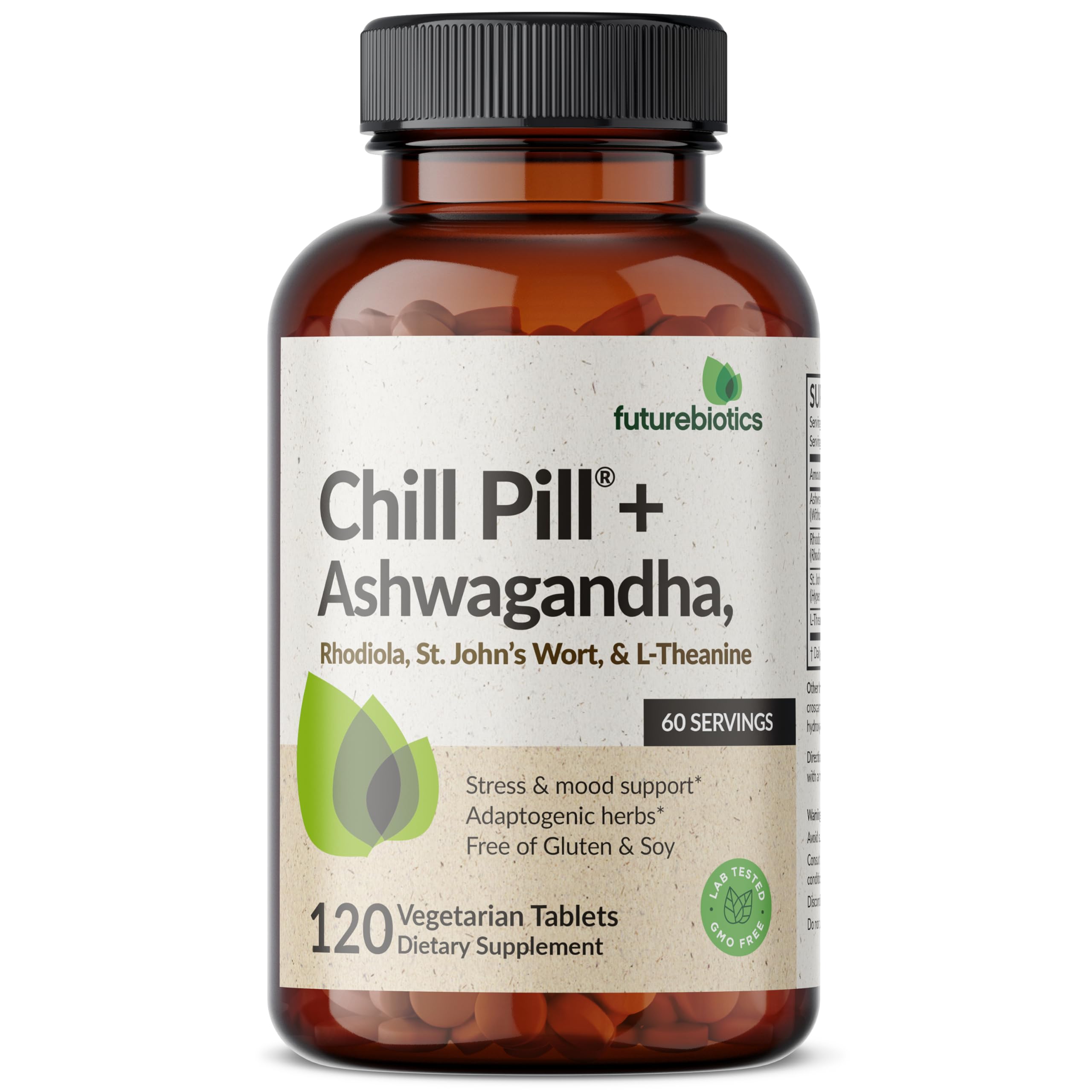 Futurebiotics Chill Pill tabletas vegetarianas, opción ética para consumo diario