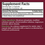 Origen de ingredientes de calidad para Futurebiotics CoQ10 200 mg.