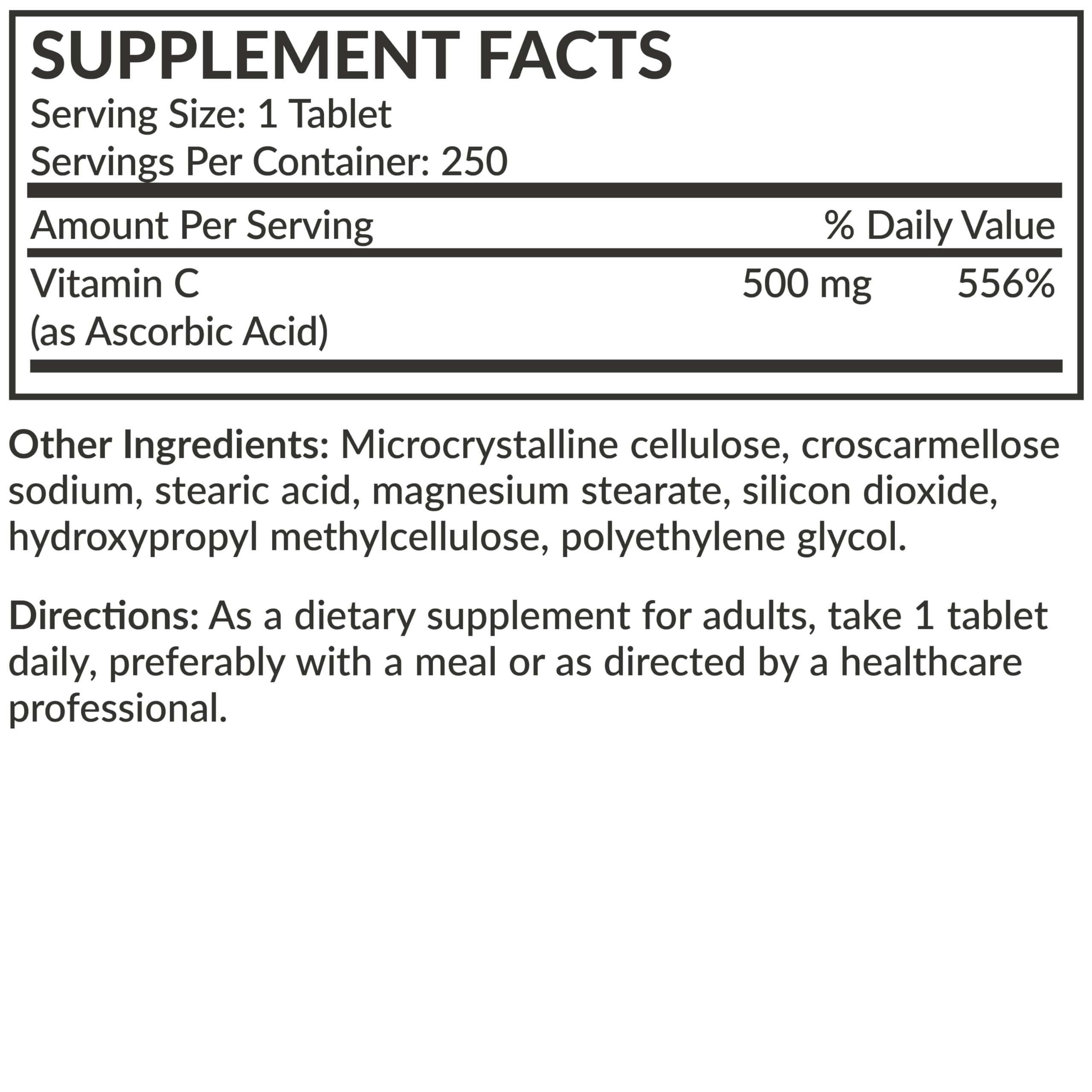 Futurebiotics Vitamina C, control de calidad para cada lote.