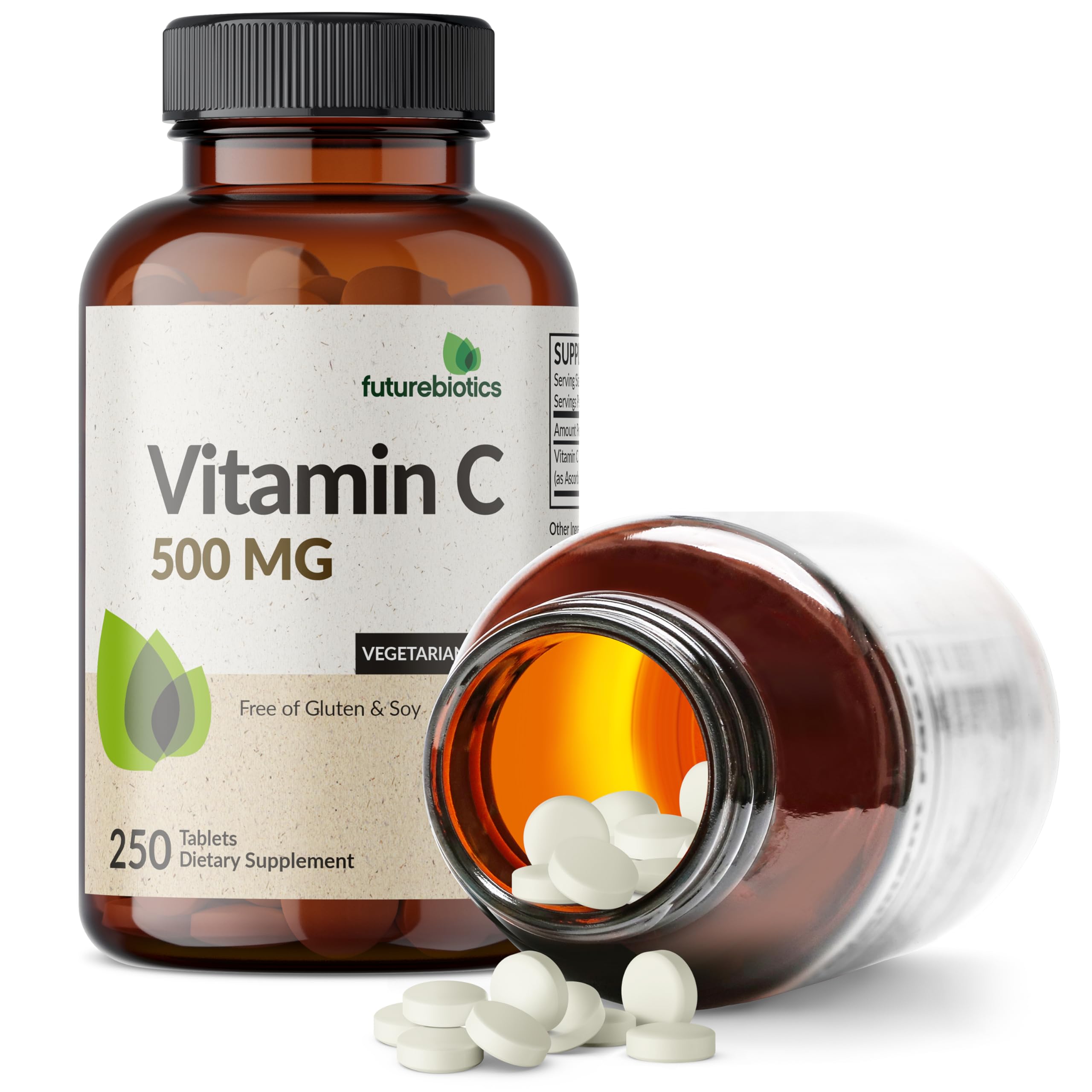 Futurebiotics Vitamina C, ingredientes premium, fuente de apoyo general a la vitalidad.