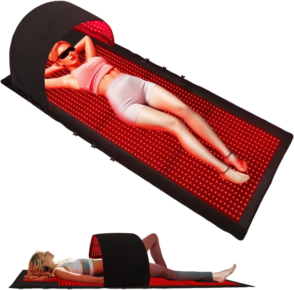 Fuuerds terapia de luz roja para cuerpo con pod, relajación y bienestar en casa.