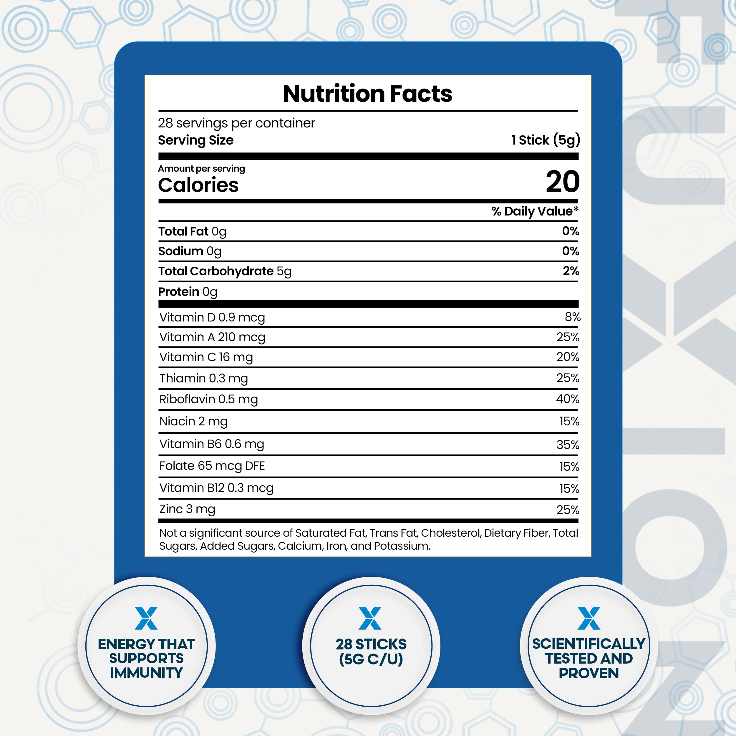 Empaque compacto para llevar Vita Xtra T+ multimineral y multivitamínico