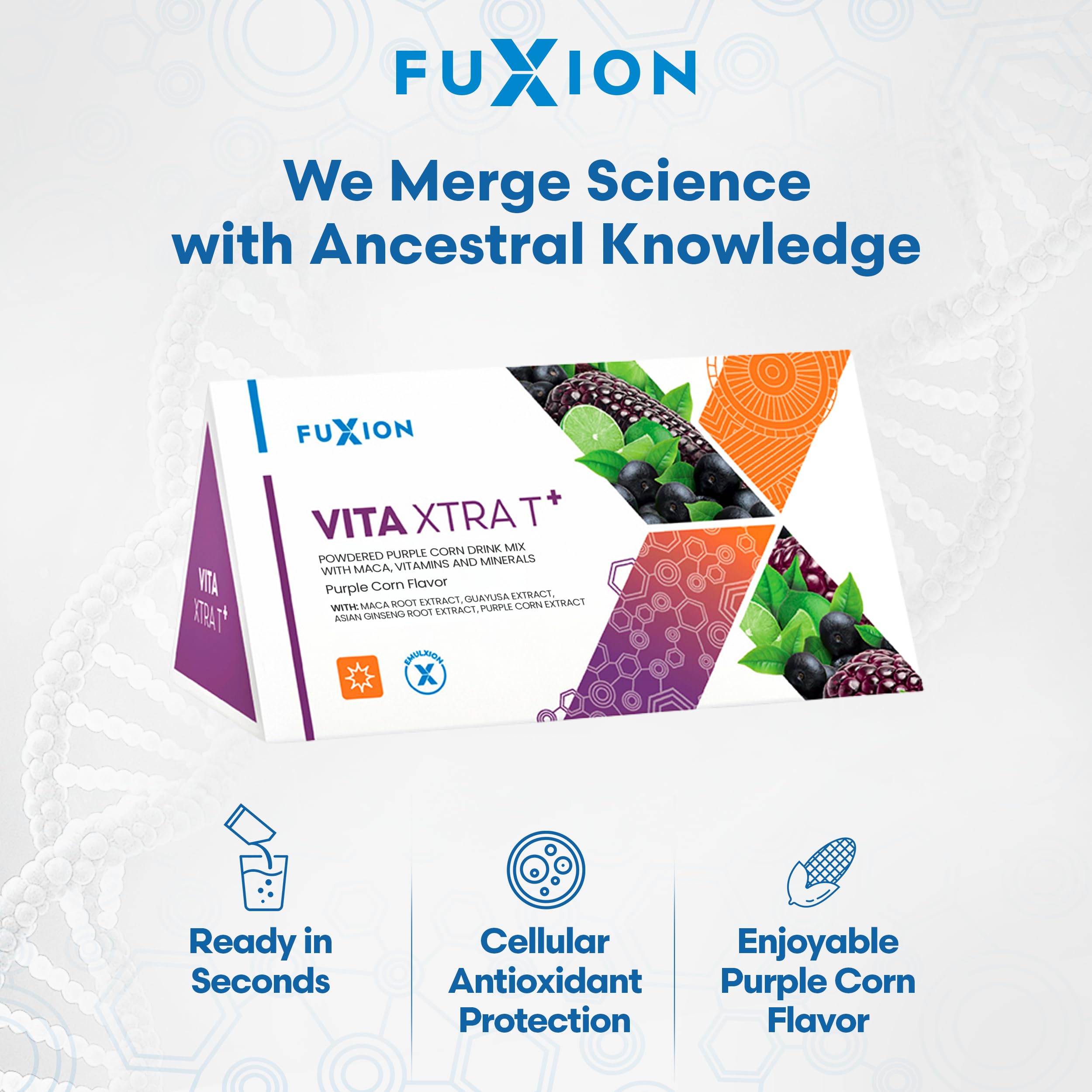 Vaso con hielo: FuXion Vita Xtra T+ aporta energía sostenida
