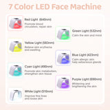 FXXXCUWUU Mascara LED 7 colores para piel: mejora de tono y brillo