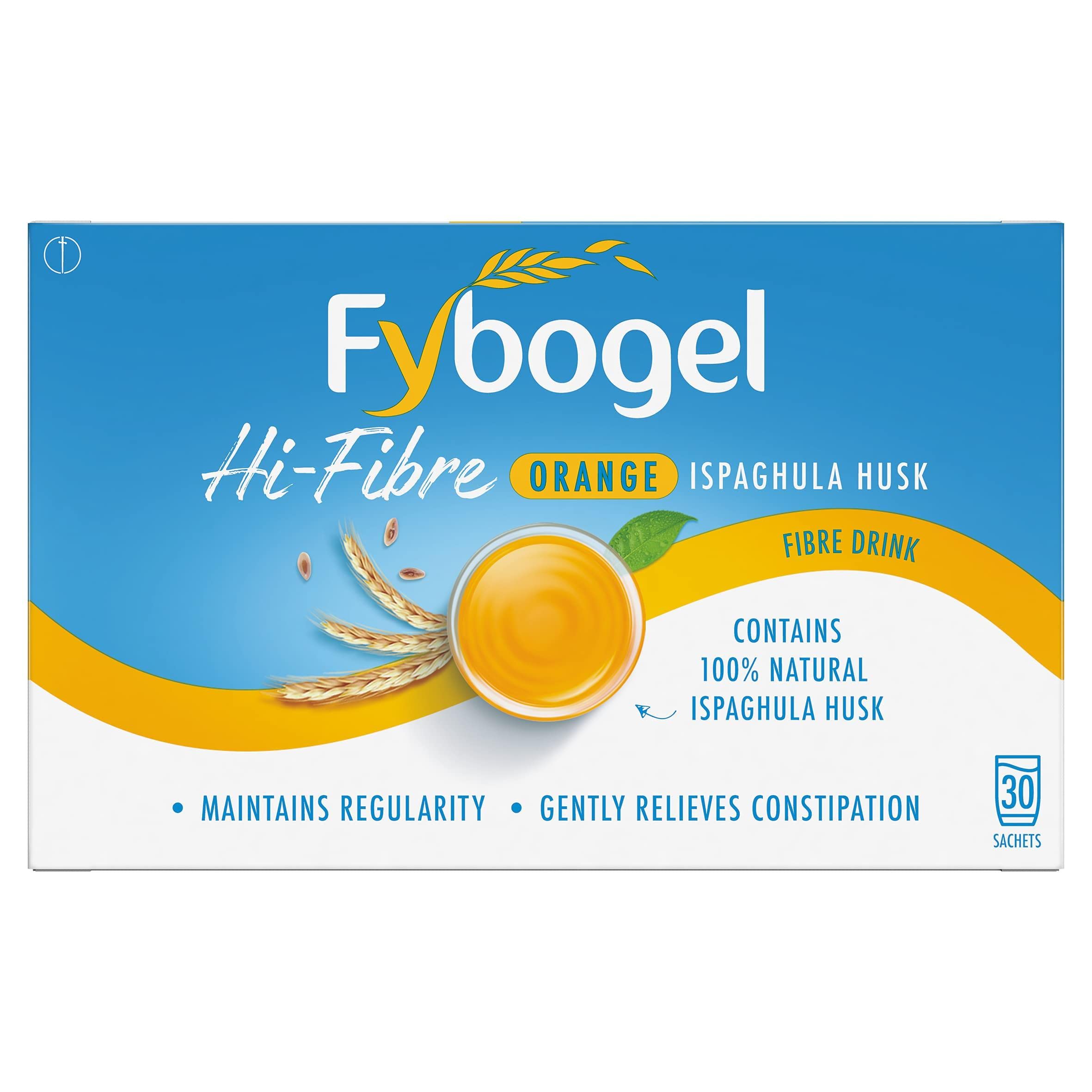 Fybogel, bolsas de fibra naranja 30, para aumentar fibra diaria.