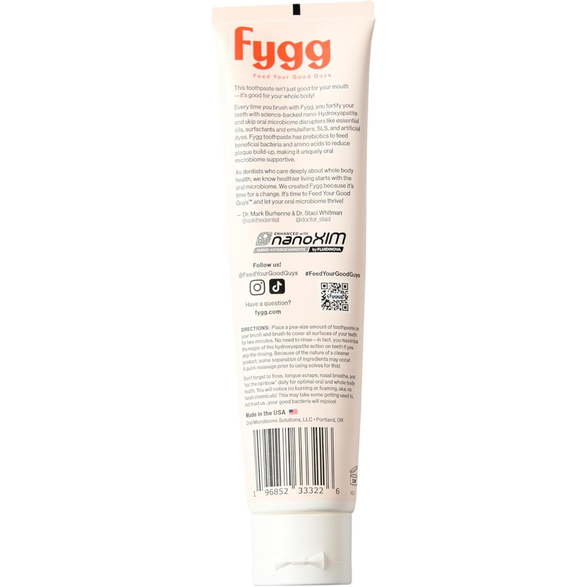 Fygg remineraliza esmalte y cuida el aliento con tecnología nano.