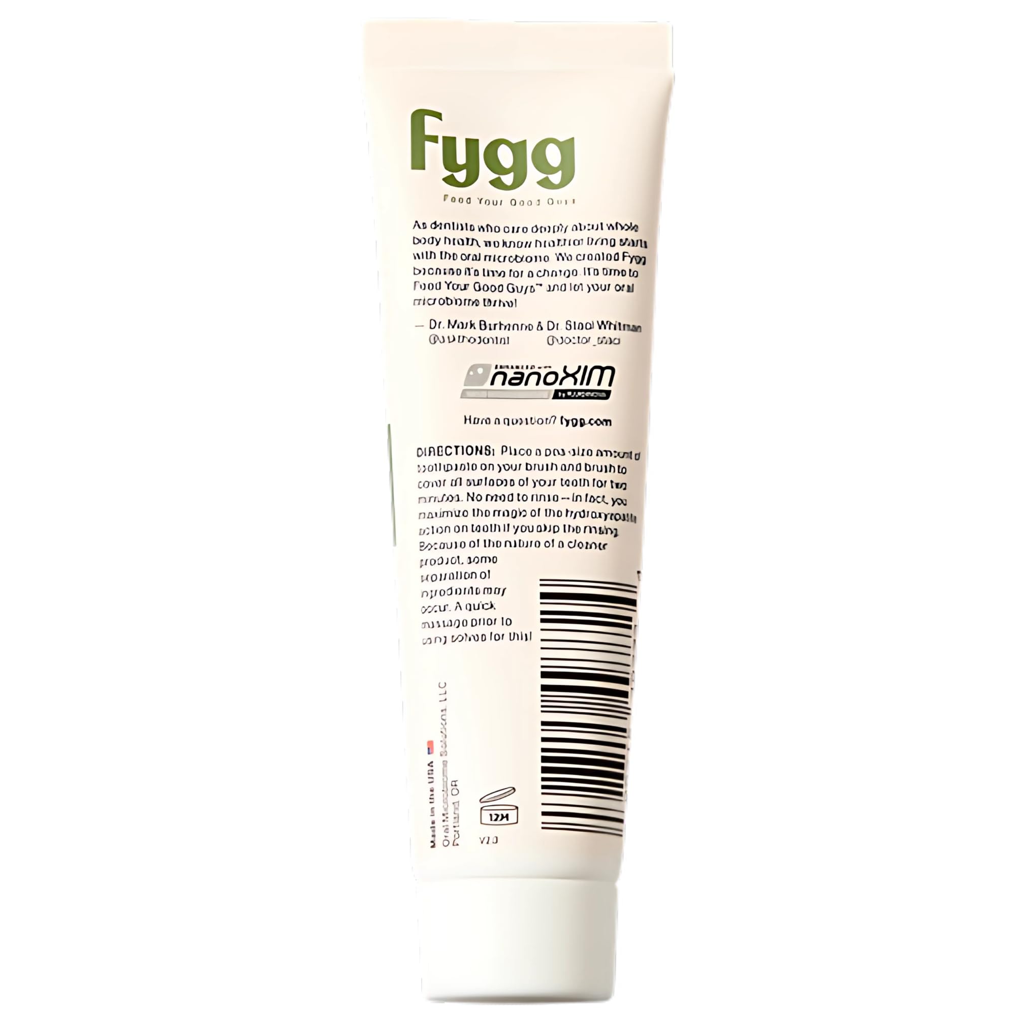Fygg pasta dental para uso diario con frescura suave.