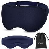 Fygrip antifaz 3D para dormir azul con espacios para los ojos, comodidad sin presión