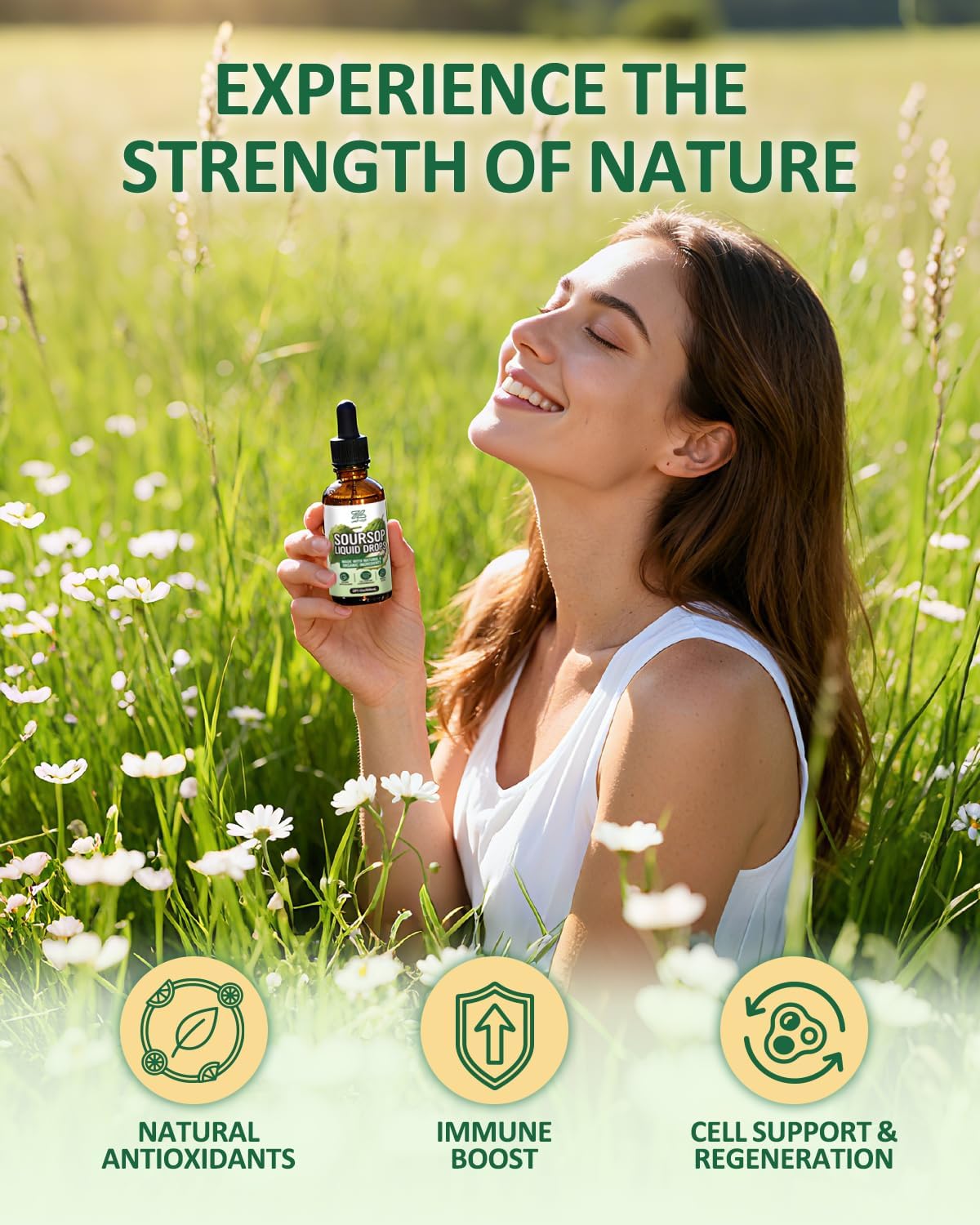Fynzylarv imagen de moringa y musgo marino para antioxidante.