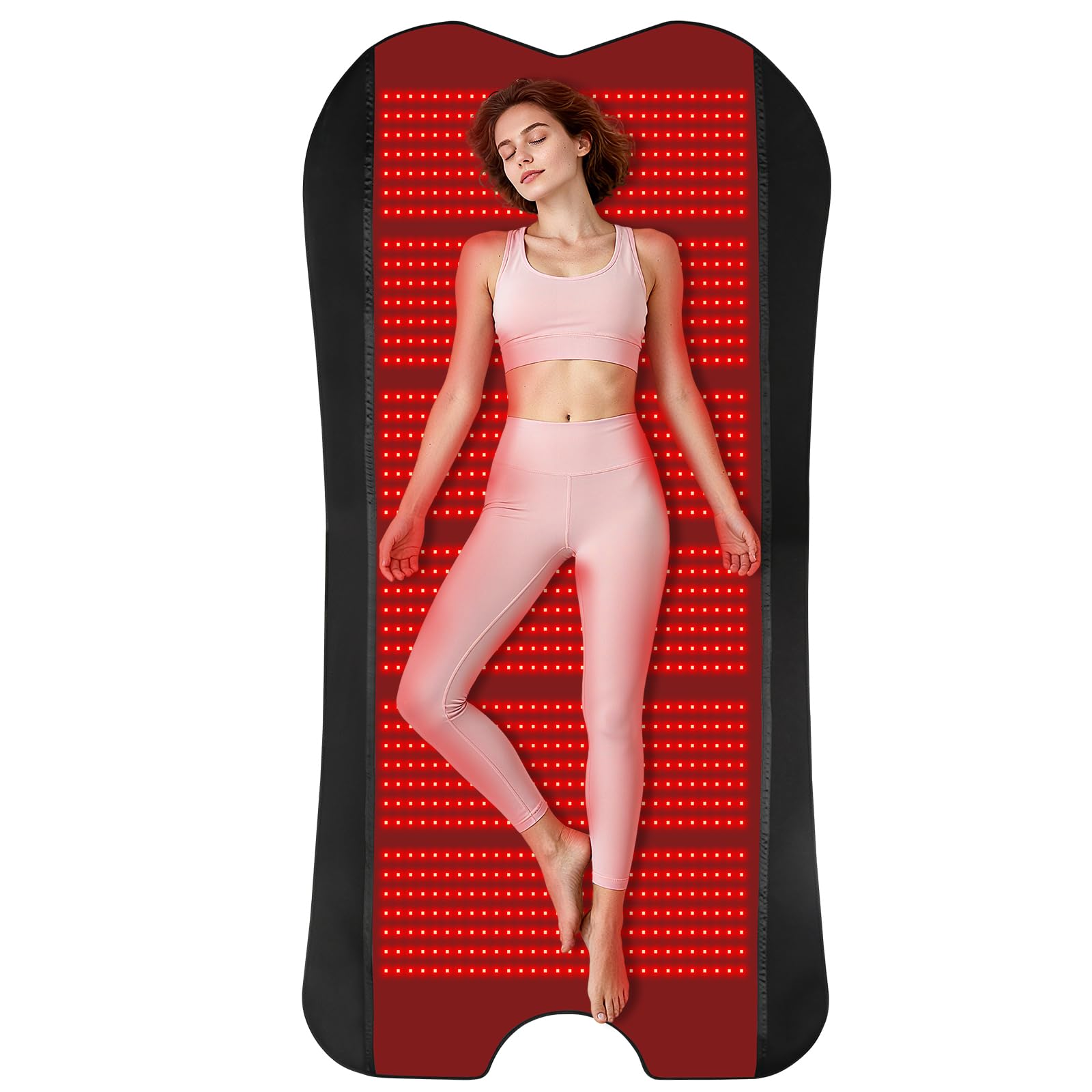 fyovuv alfombra de luz roja frontal para relajación en casa