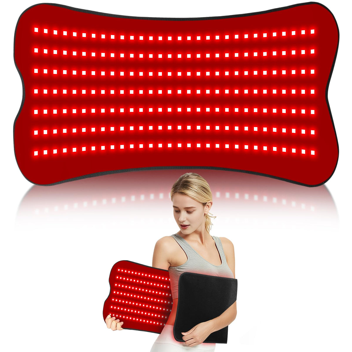 Almohadilla fyovuv de luz roja para el cuerpo con 660nm y 850nm, uso diario.