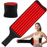 fyovuv cinturon terapia luz roja con 210 LEDs, ideal para relajación en casa.