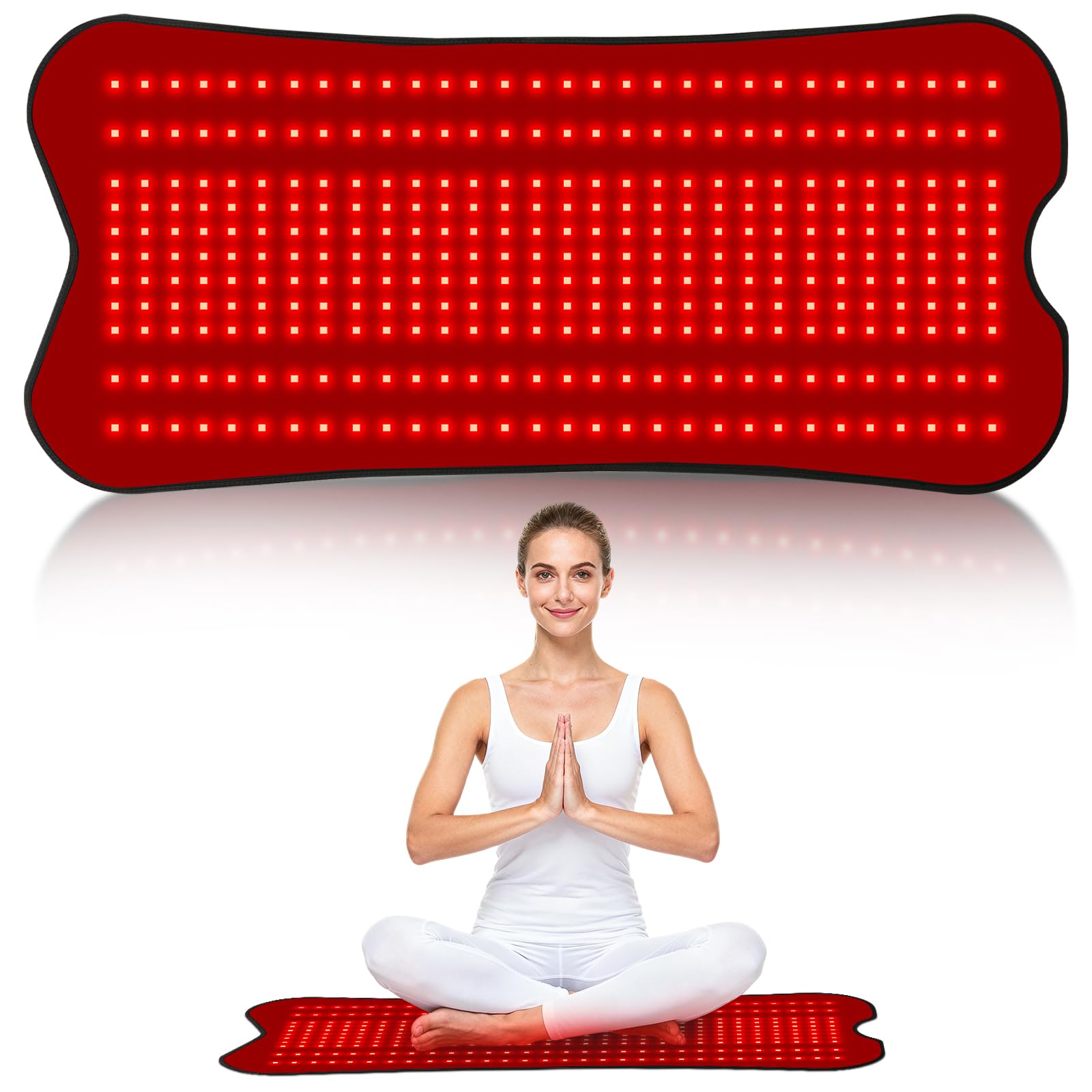 fyovuv terapia de luz roja para el cuerpo, almohadilla amplia y suave.
