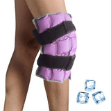 Compresa fría Fythao para rodilla con correa ajustable, alivio localizado.