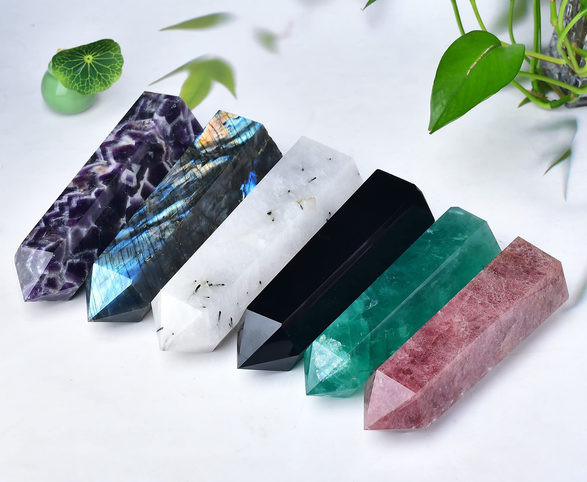 FZBHRO colección cristal amatista para yoga y práctica meditativa