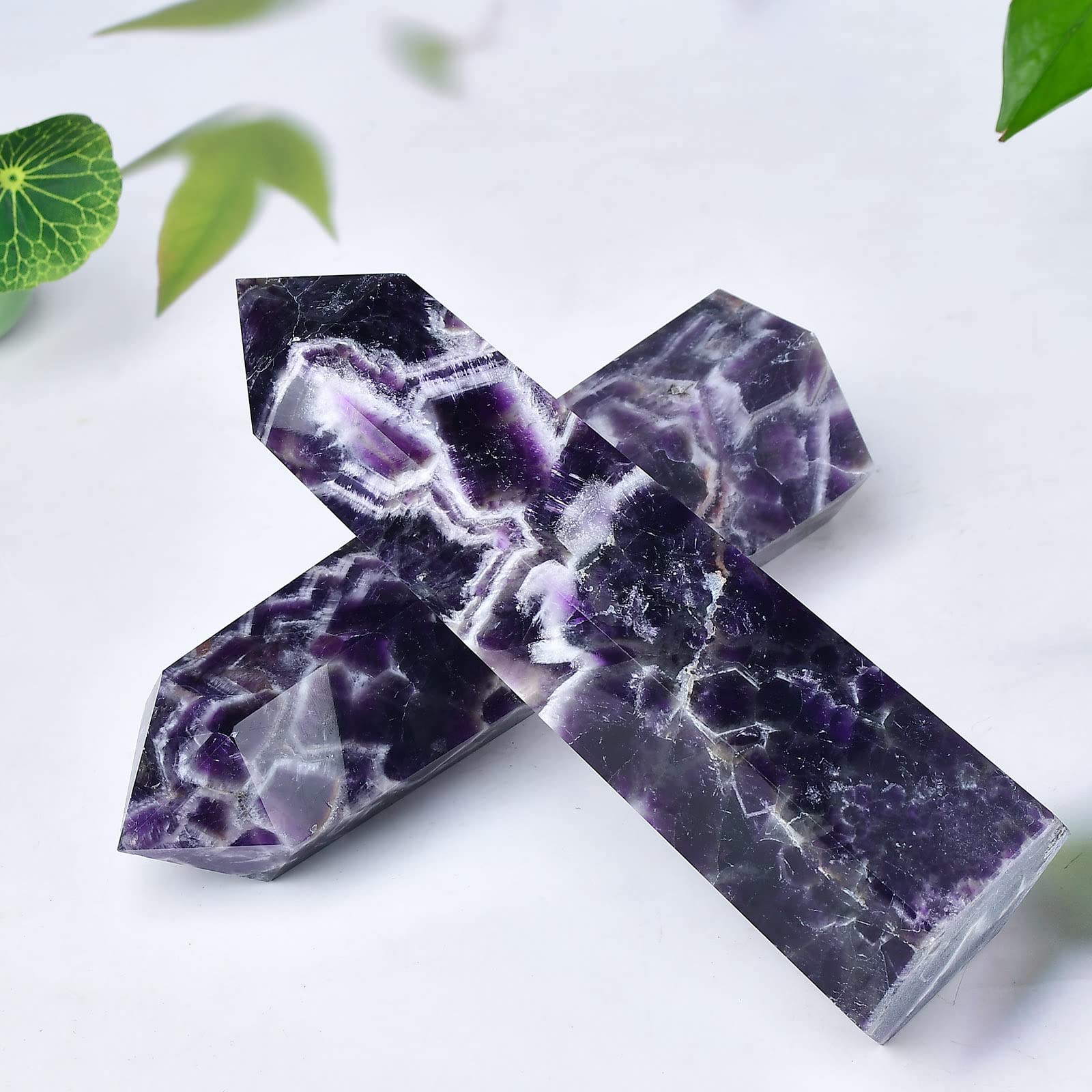 FZBHRO varita cristal amatista para meditación y enfoque espiritual
