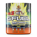 G Fuel Dragon Ball Z en envase limón, energía limpia para tus sesiones.