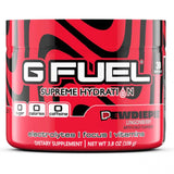 G FUEL PewDiePie Supreme Hydration con sabor lingonberry, ideal para rehidratación y enfoque sin azúcar ni cafeína.