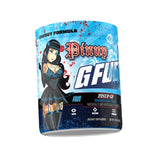 Vaso con G Fuel Pinup GF preparado, sabor tamarindo para sesiones de juego.