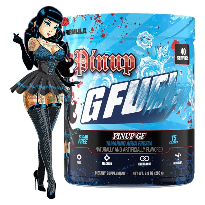 G Fuel Pinup GF en tubo, sabor tamarindo agua fresca para energía sostenida.