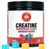 GABE SUNNYBEARS Creatina Monohidrata 5000mg en botella para entrenos intensos.
